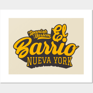 New York El Barrio  - El Barrio Spanish Harlem  - El Barrio  NYC Spanish Harlem Manhattan logo Posters and Art